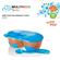 Prato Fundo Divisória e Colher Multikids Baby Funny Meal Azul BB053