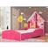 Cama Solteiro Infantil Gelius Casinha 090 MDF|MDP Rosa