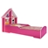 Cama Solteiro Infantil Gelius Casinha 090 MDF|MDP Rosa