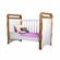 Berço e Cama Infantil Carolina Mirelle MDF Fosco e Amadeirado - 332