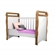 Berço e Cama Infantil Carolina Mirelle MDF Fosco e Amadeirado - 332