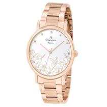 Relógio Feminino Champion CN25887Z Analógico Pulseira De Aço Dourado