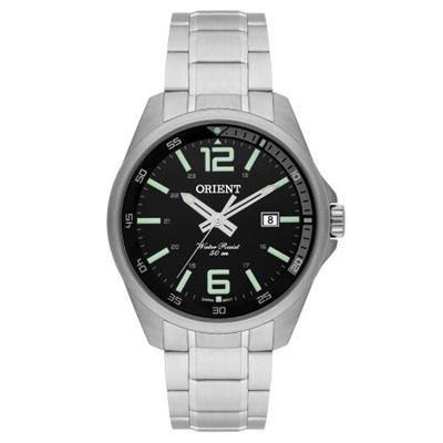 Relógio Masculino Orient MBSS1275 P2SX Analógico Pulseira de Aço Prata