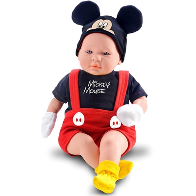 Boneco Roma Classic Dolls Recém Nascido Mickey Mouse 5161