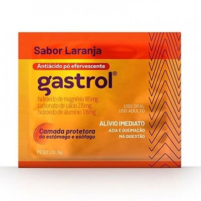 Gastrol Envelope Efervescente 5g Sabor Laranja