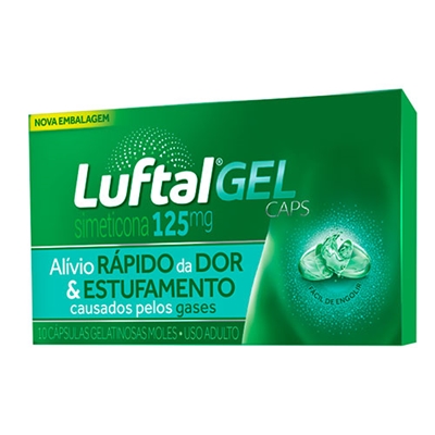 LuftalMax Gel 125mg  Cx 10 Cápsulas Gelatinosas