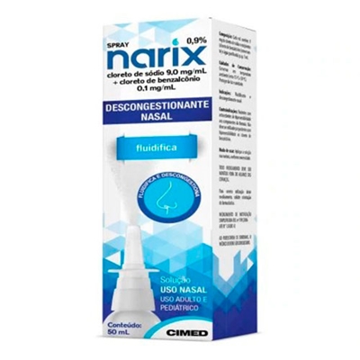 Narix Spray  9,0mg /mL (0,9%) Solução Nasal