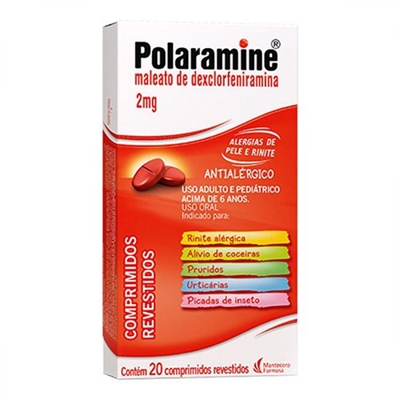 Polaramine 2mg 20 Comprimidos