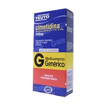 Cloridrato de Cimetidina 200mg 20 Comprimidos Teuto Genérico