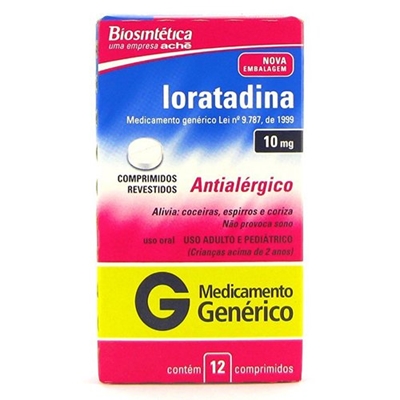 Loratadina 10mg 12 Comprimidos