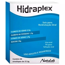 Hidraplex Sais Para Reidratação Oral 4 Envelopes Natulab Similar