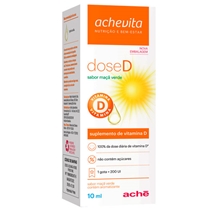 Dose D  200UI/gota Solução Oral 10mL Sabor Maçã Verde Ache