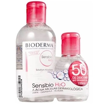 Kit Água Micelar Demaquilante Bioderma Sensibio H2O 250ml + 100ml