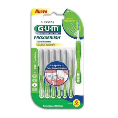 Escova Interdental Proxabrush Gum 1,1Mm 06 Unidades