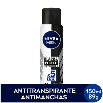 Desodorante Aerosol Nivea Invisible Black & White Power 150ml