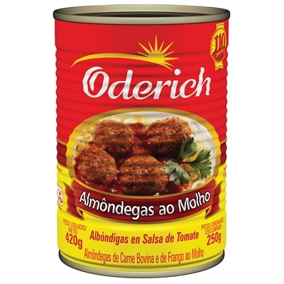 Almôndegas ao Molho Oderich 420g