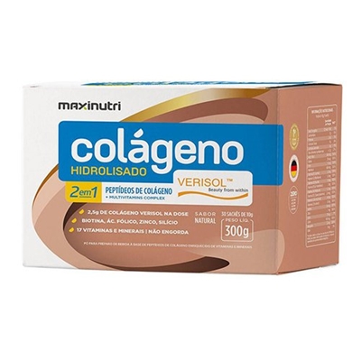 Colágeno Hidrolisado 2 Em 1 Sachê Verisol 10G Maxinutri