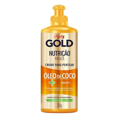 Creme Para Pentear Niely Nutrição Mágica Óleo de Coco + Abacate 250g