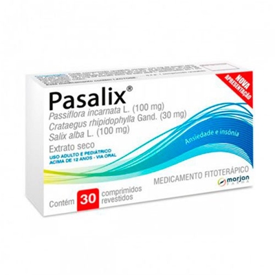 Pasalix 100mg+30mg+100mg 30 Comprimidos Revestidos