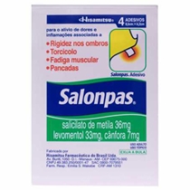 Salonpas Pequeno 4 Adesivos Transdérmicos