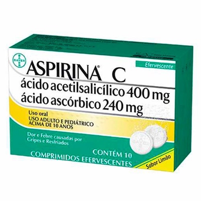 Aspirina C 10 Comprimidos Efervescentes