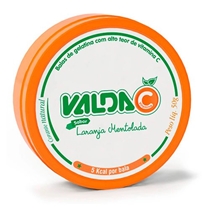 Balas de Gelatina Valda C Sabor Laranja Lata  50g