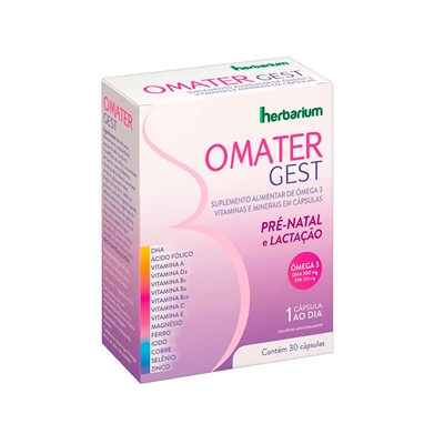 Omater Gest 300+120mg 30 Cápsulas Suplemento Alimentar  Herbarium