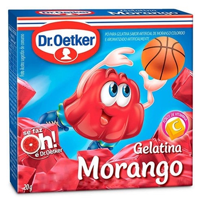 Gelatina Dr. Oetker Morango 20g