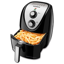 Fritadeira Elétrica Mondial Air Fryer Grand Family 5L 127V 1500W Preto E Inox AFN-50-BI