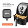 Fritadeira Elétrica Mondial Air Fryer Grand Family 5L 127V 1500W Preto E Inox AFN-50-BI