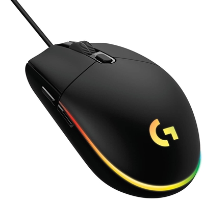 Mouse Gamer Logitech Lightsync RGB Até 8.000 DPI 06 Botões Programáveis Preto G203