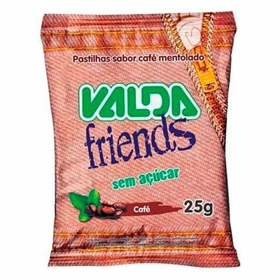 Pastilhas Valda Friends Sabor Café 25g