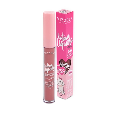 Batom Líquido Vizzela Dog Lovers Poodle 3,6g