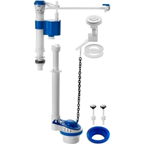 Kit Completo Blukit Para Caixa Acoplada Universal Com Mecanismo Acionador Superior Branco E Azul (MP)