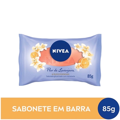 Sabonete em Barra Hidratante Nivea Flor de Laranjeira e Óleos Essenciais 85g