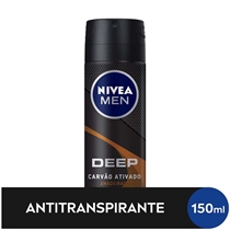 Desodorante Aerosol Antitranspirante Nivea Men Deep Amadeirado Carvão Ativado 150ml