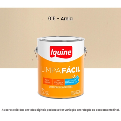 Tinta Acrilica Iquine Standard Semibrilho 3,2L Limpa Fácil 015 Areia (MP)