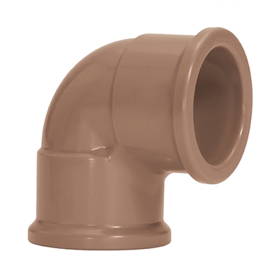 Joelho 90° Soldável Amanco 11670 PVC 20mm Marrom (MP)