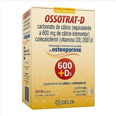 Ossotrat-D 600mg + 200UI 60 Comprimidos Revestidos