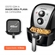 Fritadeira Elétrica Mondial Air Fryer Grand Family 4L 127V 1500W Preto E Inox AFN-40-BI