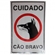 Placa Cão Bravo Bem Fixa 20x30cm 6730 Com 1  Unidade (MP)