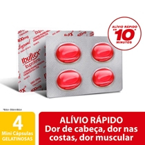 Ibuflex 400mg Cartela 4 Cápsulas