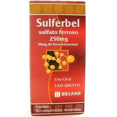 Sulferbel 50mg 50 Comprimidos Revestidos