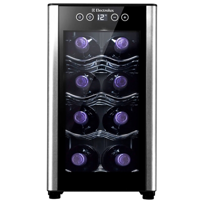 Adega Electrolux 08 Garrafas ACB08 Painel Touch Bivolt Preto 01081WBA189