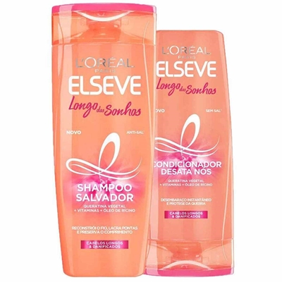 Kit Shampoo E Condicionador Elseve Longo Dos Sonhos 375ml + 170ml