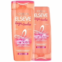 Kit Shampoo E Condicionador Elseve Longo Dos Sonhos 375ml + 170ml