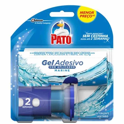 Gel Adesivo Para Sanitário Pato Marine 2 Discos Aplicador