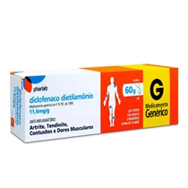 Diclofenaco Dietilamonio 11,6mg/g Gel 60g Pharlab Genérico