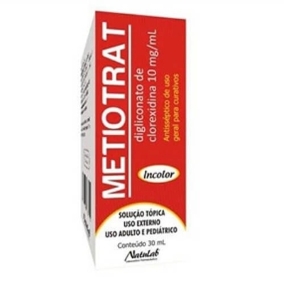 Metiotrat 10mg/ml Solução Tópica 30mL Natulab