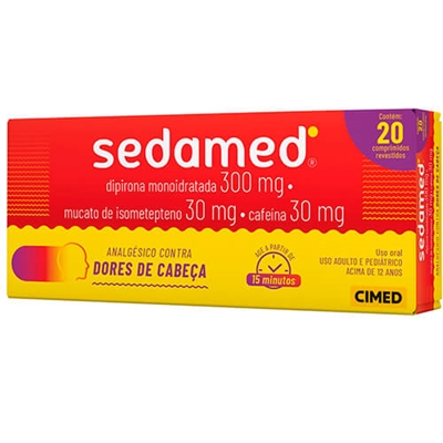 Sedamed 300+30+30mg 20 Comprimidos Revestidos Cimed Similar